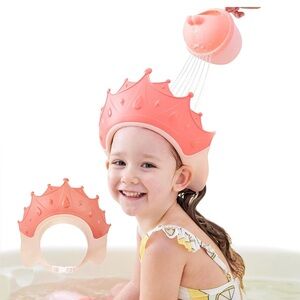 Kids Pink Crown Shower Cap